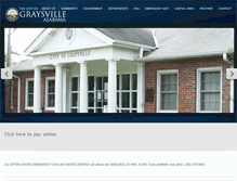 Tablet Screenshot of graysvillecity.com
